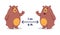 Social distancing and coronavirus COVID-19 prevention. Keep the safe distance 1-2 meter / 6 feet in public places - cartoon vector