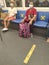 Social distancing during Covid-19 pandemic on public transport BTS train, Bangkok, Thailand