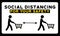 Social Distancing For Your Safety While Shopping Sign For Store Reopening People Symbol