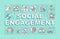 Social engagement word concepts banner