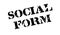 Social Form rubber stamp