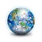 Social Friends Network Globe