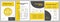 Social function in community yellow brochure template