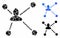 Social graph Composition Icon of Circle Dots