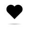 Social heart, love, like symbol for web. Media button sign, flat design isolated network media