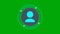 social icon green screen bacgrounds