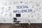 Social Influencer office concept