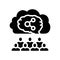 social intelligence glyph icon vector illustration