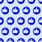 Social like minimal concept seamless pattern. 3d render. Like icon on a blue circle isolated on background. 3d illustration Thumbs