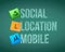 Social location mobile illustration design