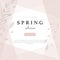 Social media banner template for advertising spring arrivals collection or seasonal sales promotion