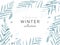 Social media banner template for advertising winter arrivals collection or seasonal sales promotion.