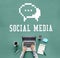 Social Media Blog Chat Icon Concept