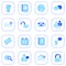 Social media&blog icons - blue series