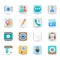 Social media and chat application icons