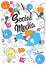 Social Media Communication Concept Internet Network Connection People Doodle
