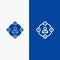 Social Media, Communication, Distractions, Media, Procrastination Line and Glyph Solid icon Blue banner Line and Glyph Solid icon