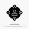 Social Media, Communication, Distractions, Media, Procrastination solid Glyph Icon vector