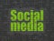 Social media concept: Social Media on wall background