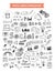 Social media doodle elements set