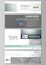 Social media and email headers set, modern banners. Abstract geometric design templates, vector layouts in popular sizes