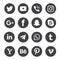 Social media flat icons. twitter YouTube Viber Instagram google plus Facebook snapchat skype LinkedIn telegram WhatsApp tumblr etc