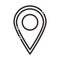 Social media gps navigation pointer digital internet network communicate technology line style icon