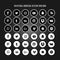 Social Media Icon Packs Circle Flat Black And White