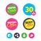 Social media icons. Chat speech bubble and Share.