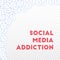 Social media icons. Social media addiction concept. Falling scattered thumbs up. Fair abstract left