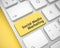 Social Media Marketing - Yellow Keyboard Button. 3D.
