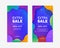 Social media story status online product promotion vertical poster background template design. Creative colorful geometric