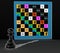 Social media strategy  facebook instagram twitter linkedin tik tok chess pawn on chessboard  - 3d rendering