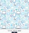 Social Media wallpaper. Network communication seamless pattern.