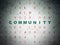 Social network concept: Community on Digital Paper