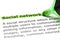 Social Network Dictionary Definition Green Marker