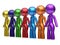 Social network human resources characters friends chain