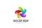 Social Network Infinity Loop Ribbon Star Logo desi
