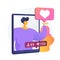 Social network profile vector concept metaphor