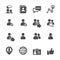 Social network user icon set, vector eps10