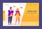 Social networking virtual relationships concept for landing page.