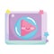 Social networks cartoon video blog button icon