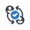 Social person connection icon