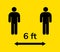 Social physical vector keep distance safety coronavirus illustration. Covid prevention measure social safe symbol