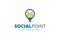 Social Point Logo Design Template Vector