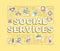 Social services word concepts banner