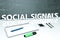 Social Signals text concept