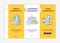 Social units types onboarding vector template