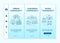 Social units types onboarding vector template