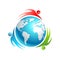 Social world icon. Concept vector people